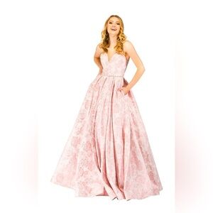 NWT LUCCI LU Gown 28806 Rose 4